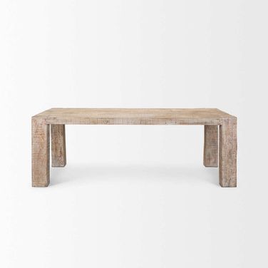 Mcarthur 84 Inch Reclaimed Wood Dining Table In Brown