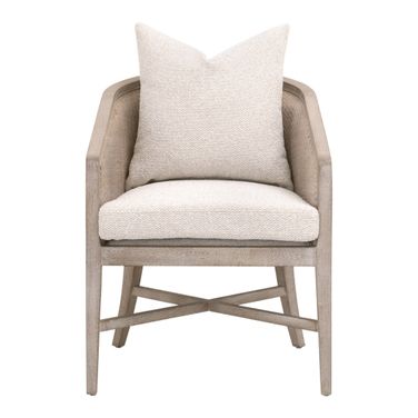 Stitch and Hand McGuire Arm Chair In Linen and Natural Gray
