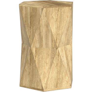 Mckinley Solid Mango Side Table In Natural