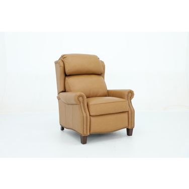 Meade Push Thru The Arms Recliner In Brandy