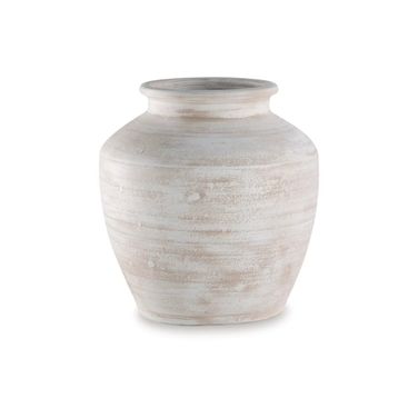 Meadie Vase In Distressed White