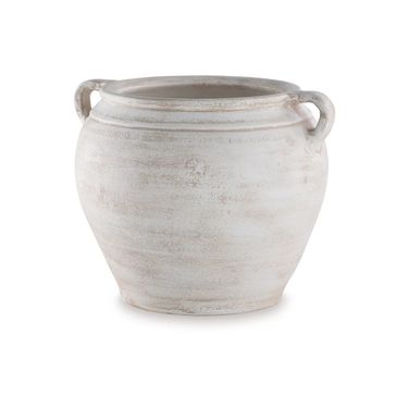 Meadie Vase In Distressed White