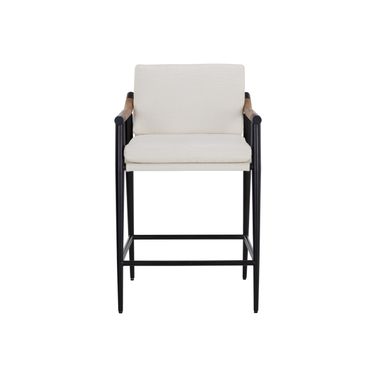 Meadow Counter Stool In Heather Ivory Tweed