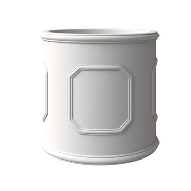 Meadow Fiber Stone 10.6 Inch Dia. Planter In White