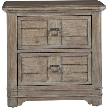 Meadowbrook 2 Drawer Nightstand In Sand