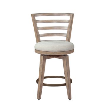 Meadowbrook Counter Height Swivel Stool In Brown