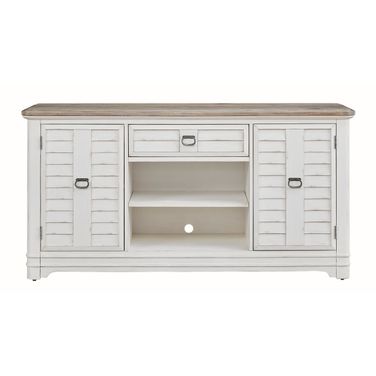 Meadowbrook Server with Sand Top In White Wash