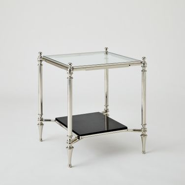 Medford Side Table In Nickel