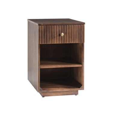 Meg 1-Drawer End Table In Walnut