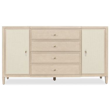 Melange Be My Guest Dresser In Beige and Oak
