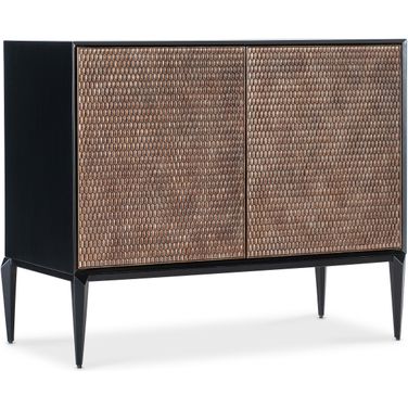 Melange Boucle Accent Chest In Black