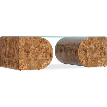 Melange Burlesque Coffee Table In Medium Wood
