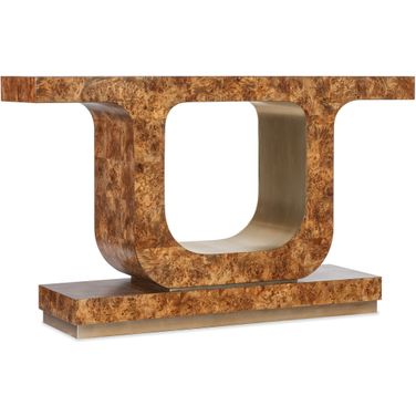 Melange Burlesque Console Table In Medium Wood