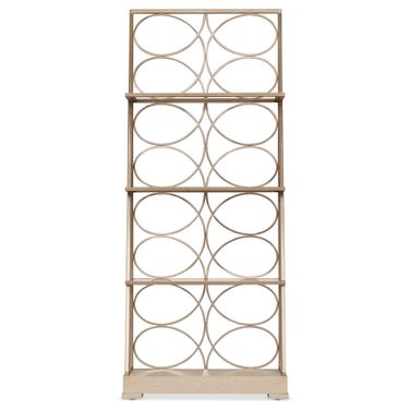 Melange Flourish Etagere In Light Wood