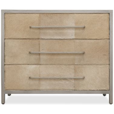 Melange Holy Cow Chest In Beige and Silver