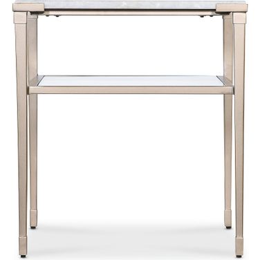 Melange Jen End Table In Gold
