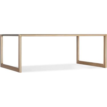 Melange Koi Rectangle Cocktail Table In Champagne Gold