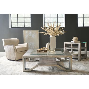 Melange Occasional Table Set In Silver