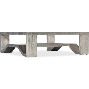 Melange Saber Cocktail Table In Silver