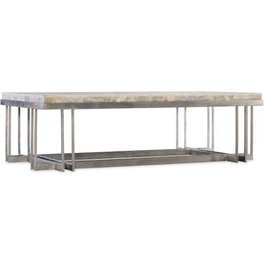 Melange Silver Marin Rectangular Cocktail Table