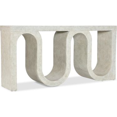Melange Snaked Console Table In White