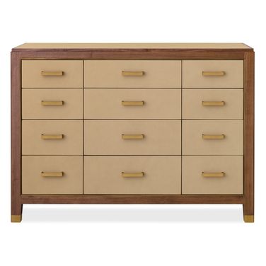 Melange Zurich Accent Drawer Chest In Walnut