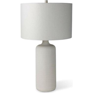 Melanie Table Lamp with White Base and Lamp