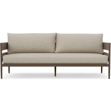 Melbourne 3 Seat Sofa with Cushion In Cashew and Matte Bronze