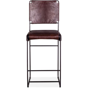 Melbourne Counter Chair In Chocolate Leather