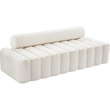 Melody Velvet Sofa In Cream