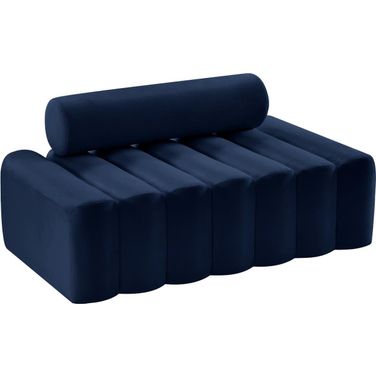 Melody Velvet Loveseat In Navy