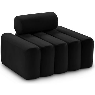 Melody Velvet Chair In Black