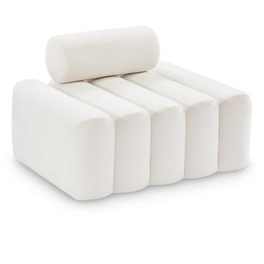 Melody Velvet Chair In Cream