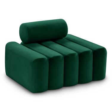 Melody Velvet Chair In Green