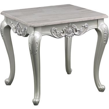 Melrose End Table In Silver