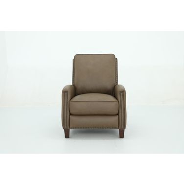 Melrose Push Thru The Arms Recliner In Taupe