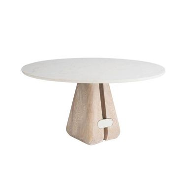 Melt Large Dining Table In White Marble