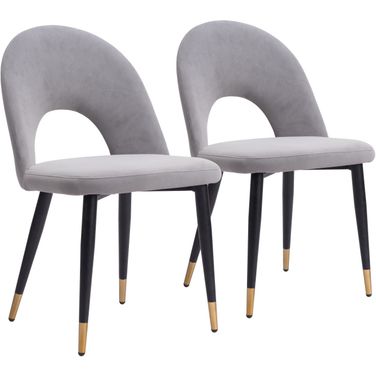 Menlo Dining Chair Set of 2 In Gray