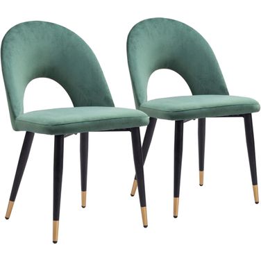 Menlo Dining Chair Set of 2 In Green