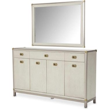 Menlo Station Eucalyptus Sideboard and Mirror