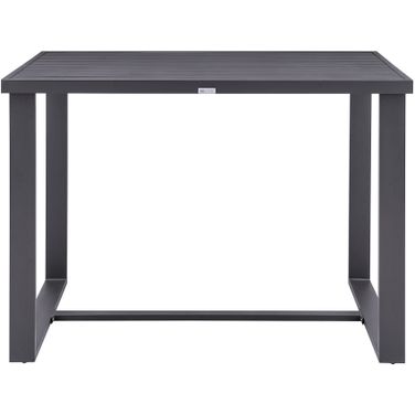 Menorca Outdoor Patio Bar Height Dining Table In Dark Gray
