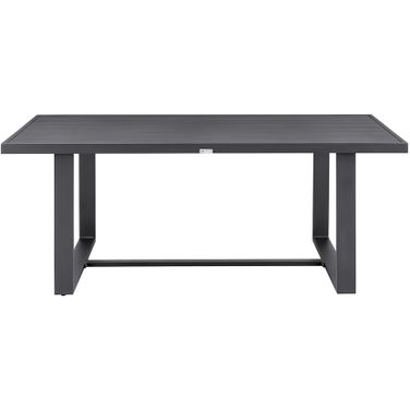 Menorca Outdoor Patio Dining Table In Dark Gray