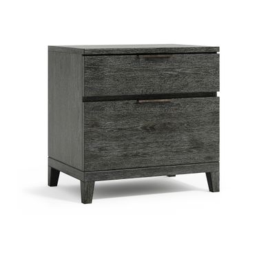 Menton 2-Drawer Nightstand In Grey