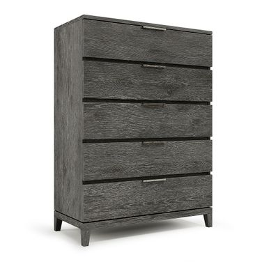 Menton Tall Drawer Chest In Brown