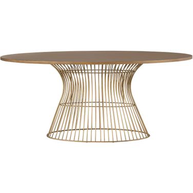 Mercer Oval Dining Table In Bronze