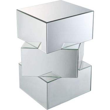 Dominic Mirrored End Table