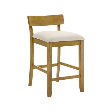 Merie Counter Height Bar Stool In Amber Glow and White