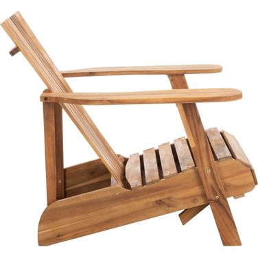 Merlin Natural Adirondack Chair With Retractable Footrest