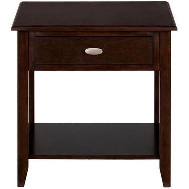 Merlot Warm End Table In Merlot