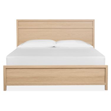 Merrifield King Panel Bed In Sandstone Beige
